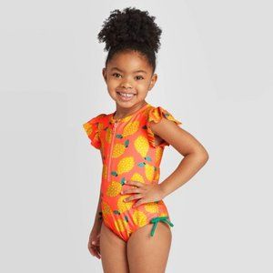Cat & Jack Infant Pink Lemons Swimsuit
